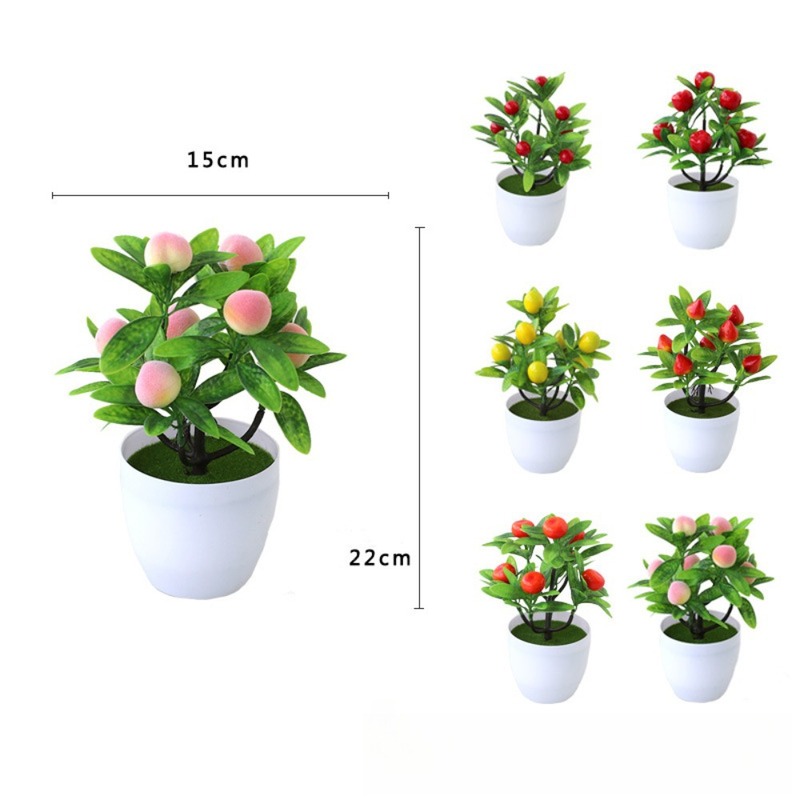 バラの陶器鉢水草鉢植え葉付き小石鉢植え造花植物ホームデコレーション|undefined