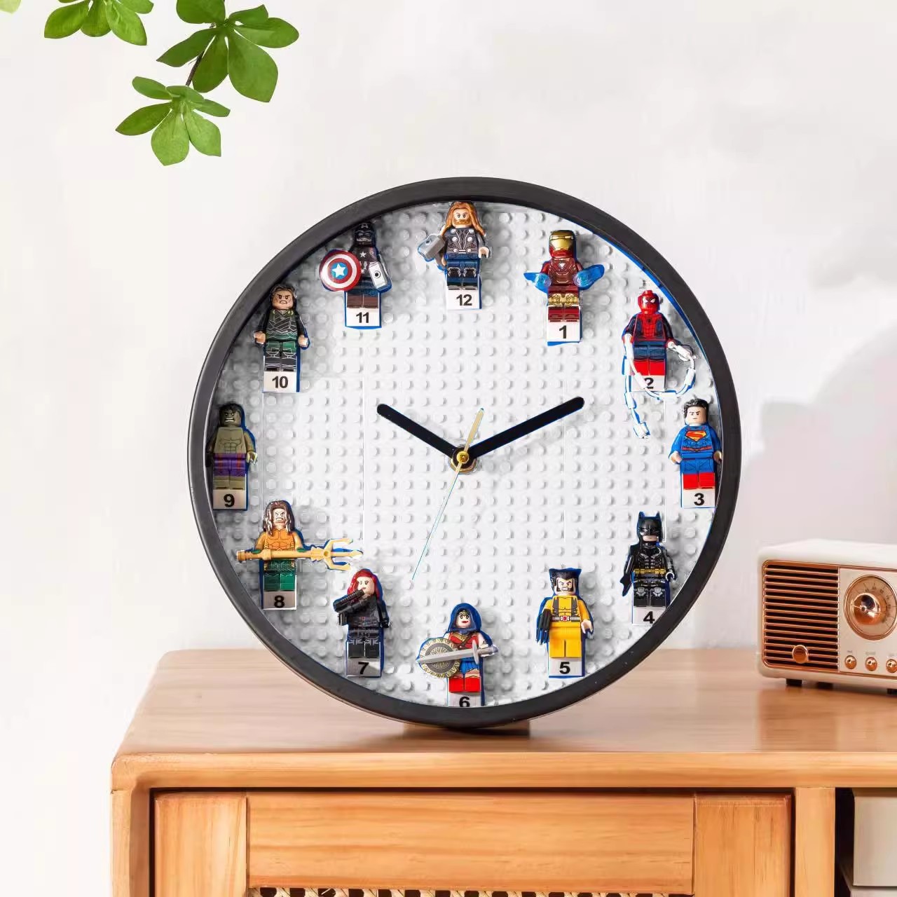 Metal black frame white background marvel random minifigure