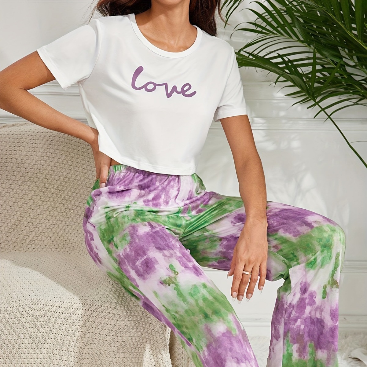 Nuevo vestido floral de verano transfronterizo para mujeres europeas y americanas pijamas de cuello redondo con estampado de primavera y verano