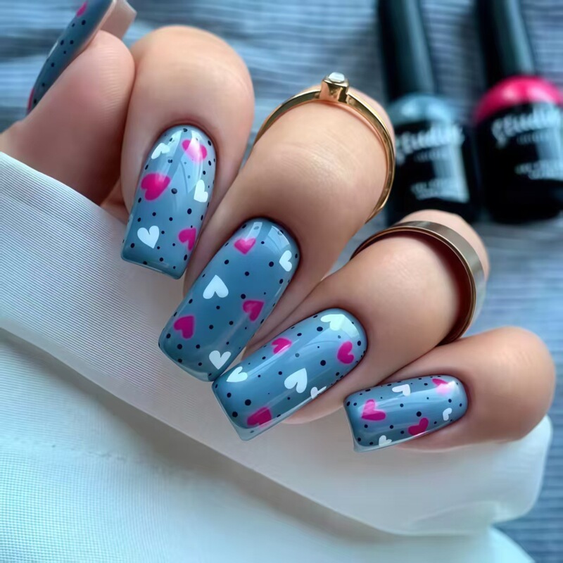 Artistic Atmosphere, Colorful Dried Flower Cat-Eye Nail Art, Spring Romantic Style Wearable Short Nails, 24-Piece Nail Stickers Artistic Atmosphere, Colorful Dried Flower Cat-Eye Nail Art, Spring Romantic Style Wearable Short Nails, 24-Piece Nail Stickers