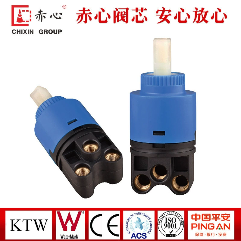 35 мм высокая нога прямой Тяговый клапан сердечник раковины тянуть кран керамический пластиковый сердечник клапана аксессуары для смесителя