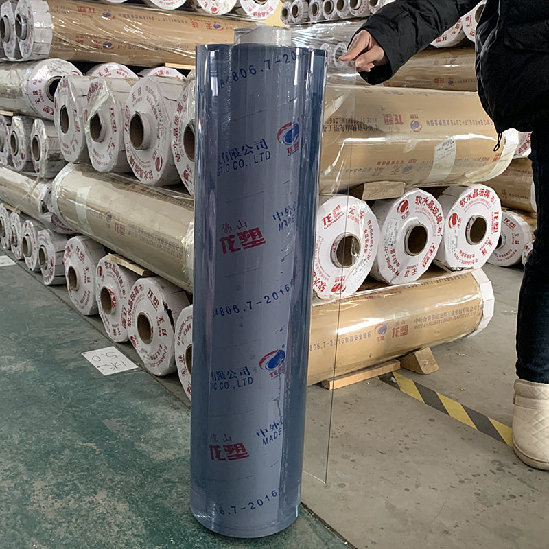 Highly transparent PVC soft glass roll material, wear-resistant, scratch-resistant, waterproof table mat, suitable for industrial and civilian use, can be cut to size