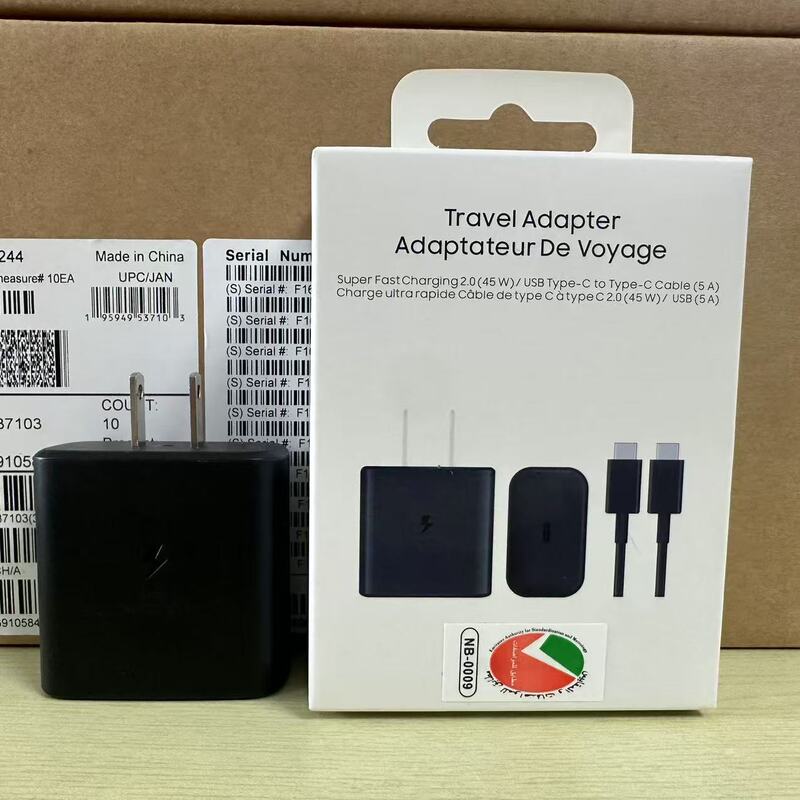 Samsung Charger Us Standard Pdta845 Suitable for Samsung S25/Zfold6/U24 Adapter 45W Charging