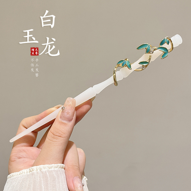 新しい中国風の合金の花のヘアピン、古代スタイルのヘアピン、ハイエンドの軽い高級タッセルヘアピン、ヘアアクセサリー卸売|undefined