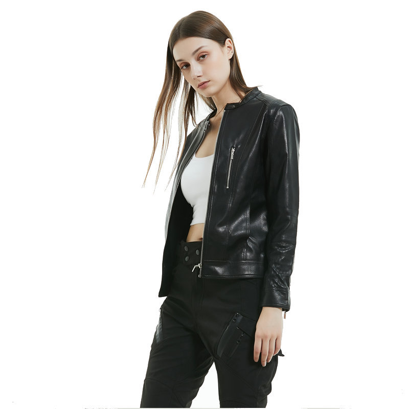 Volero motocicleta ciclismo traje cuatro estaciones motocicleta retro casual chaqueta de cuero femenino caballero a prueba de viento anti-caída traje