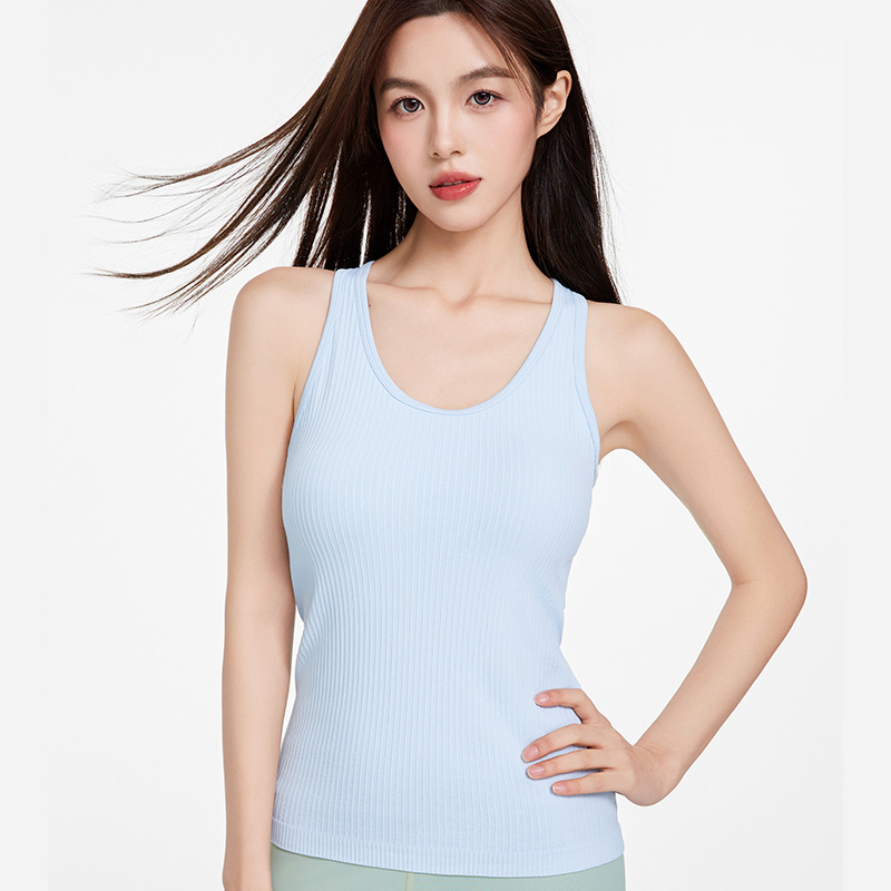 2025lulu, el mismo chaleco de yoga de color nuevo, doble capa, alta elasticidad, absorción de humedad, almohadilla para el pecho, ropa interior deportiva a prueba de golpes para mujeres