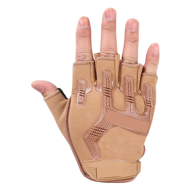 Guantes tácticos medio dedo ventiladores militares hombres y mujeres deportes al aire libre entrenamiento montañismo sombrilla rendimiento guantes de fitness