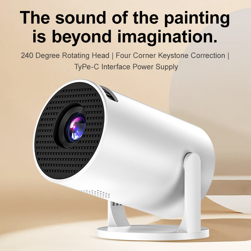 Cross-Border Hy300Mini Projector Wireless Same-Screen High-Definition 1080P Home Theater Barrel Y200 Projector Machine