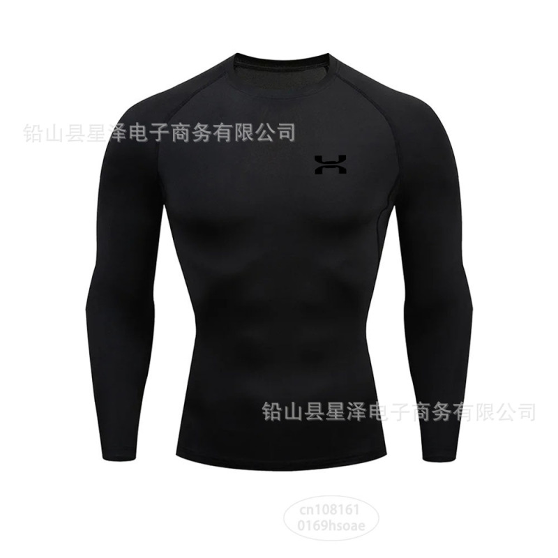 クロスボーダー運動レオタード男半袖tシャツ訓練服バスケットボールランニング高弾通気圧縮底速乾服|undefined