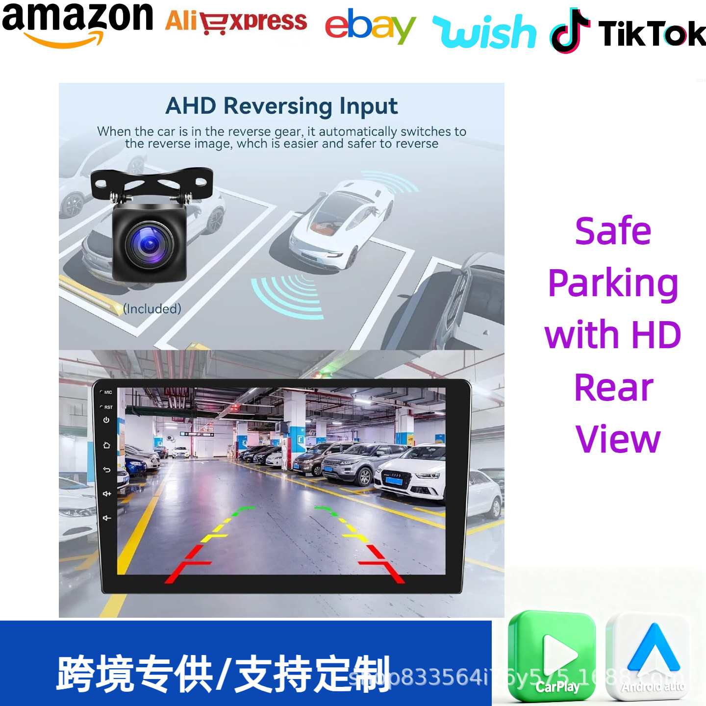 7/9/ 10inch Android 13 car navigation carplay head unit with IPS screen, Bluetooth, GPS, large screen, versatile and universal