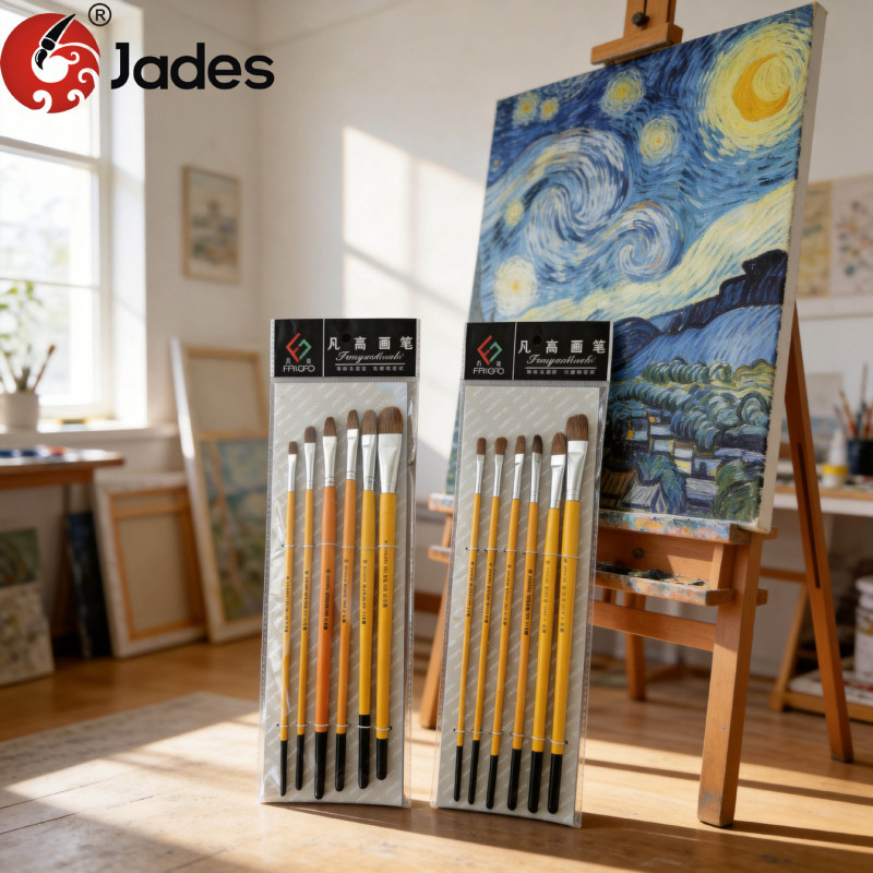 Cross-Border Wolf Hair Oil Painting Brush and Gouache Brush Set 826, Watercolor Acrylic Painting Brushes, Single Brush Wholesale, Complete Set of Brushes