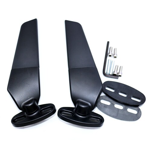 Motorcycle rearview mirror sports car modified universal mirror fixed wing NINJIA Yamah sports car mirror reverse reversing mirror