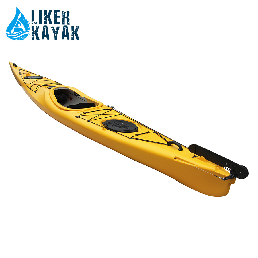 PE Surfing Boat Free Inflatable Kayak Plastic Boat Ocean Boat Single Race Boat