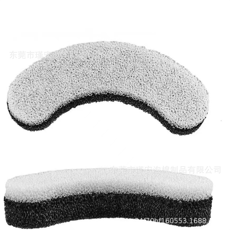 现货 自动宠物饮水机海绵垫水处理过滤海绵条月牙形聚氨酯过滤海