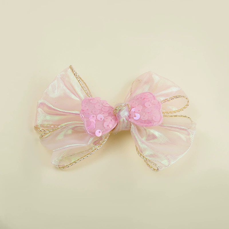 Brand cute children's hairgrip with bow, hair accessory, Korean style, internet celebrity