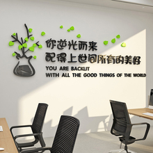63N办公司室墙面装饰画企业文化贴氛围员工休息标语茶水间感布置