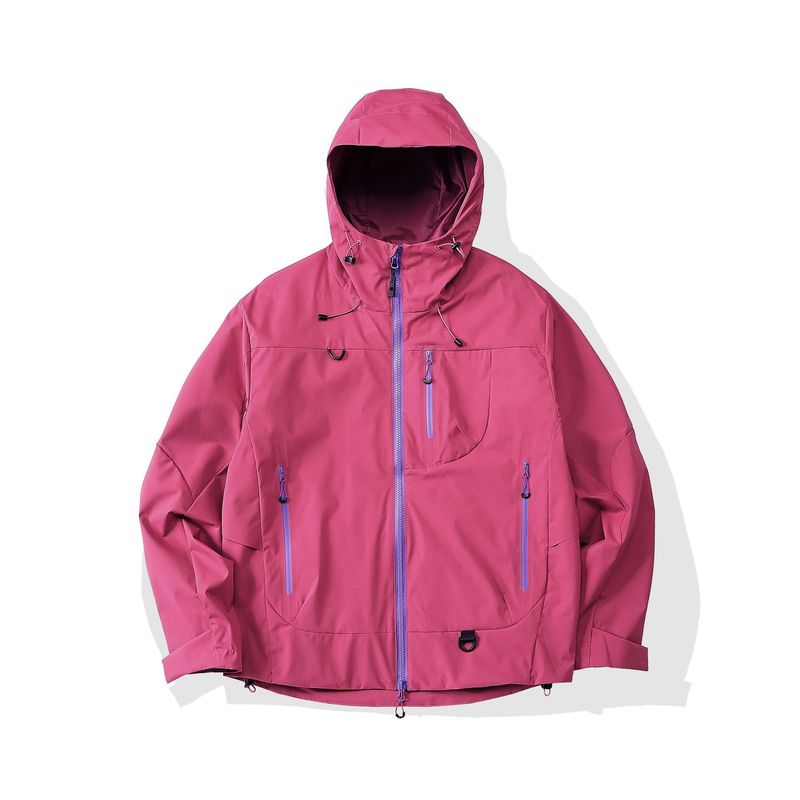 品牌冲锋衣女潮牌夹克男2025新款户外软壳徒步登山防风防雨外套女|undefined