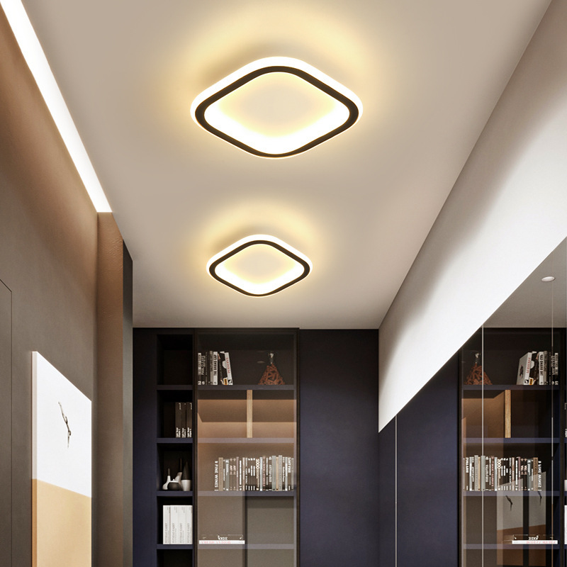 Luces de pasillo, luces del vestíbulo de entrada, luces de hierro forjado para escaleras, luces LED de techo para el guardarropa, luces de balcón, lámparas Zhongshan image 2