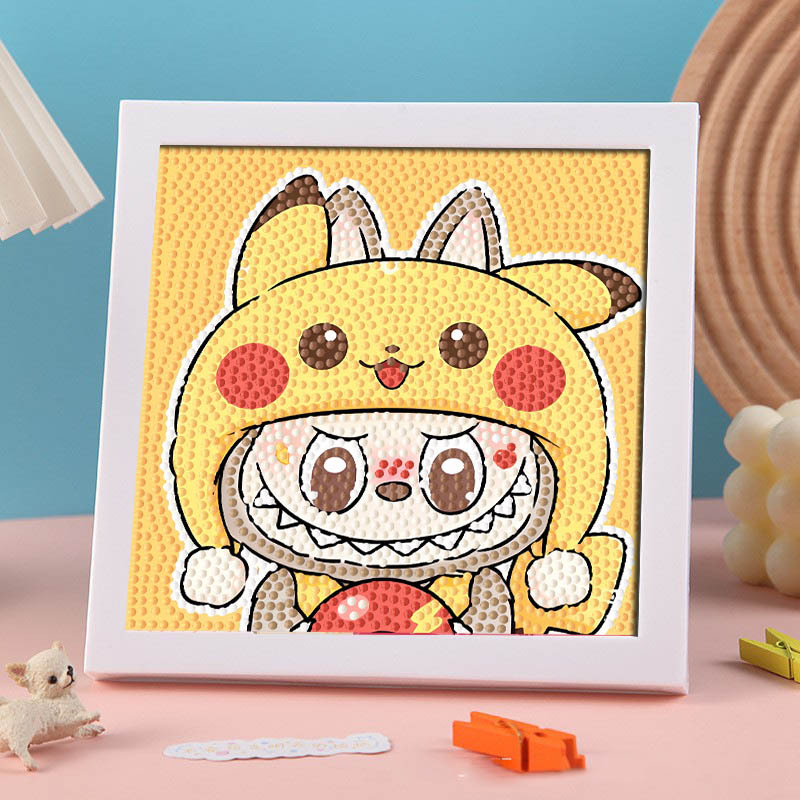 Diamante infantil DIY hecha a mano con material de marco paquete de dibujos animados Sanliou pegatinas de diamante regalo al por mayor pinturas de mampostería