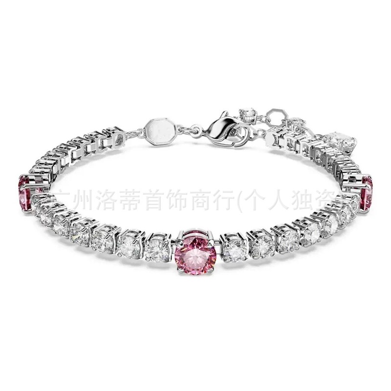 施家高版本恶魔之眼手镯采用施华洛元素世奇灵动方糖天鹅手链女环|undefined