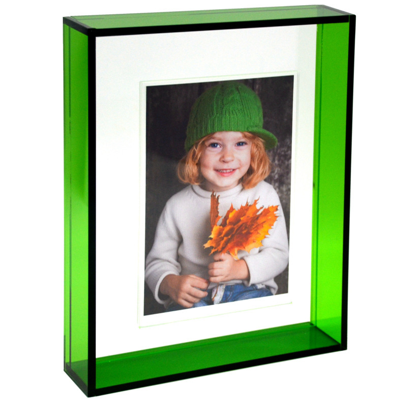 Acrylic Cross-Border Floating Picture Frame Tabletop Display Floating Acrylic Photo Frame Wall Decoration Rectangular Photo Frame