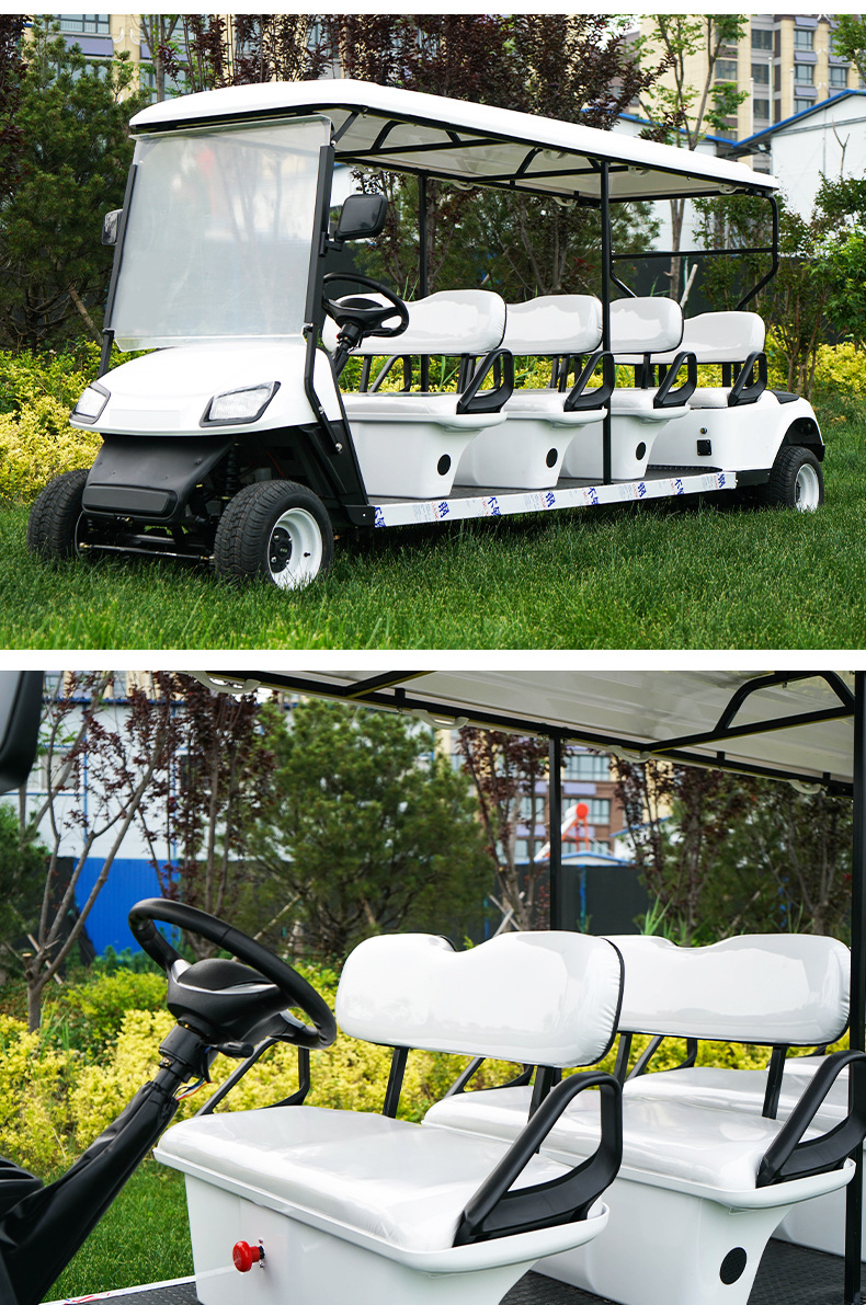 Golf Cart 4-Seater 6-Seater Tourist Attraction Sightseeing Vehicle Factory Area B&B Hotel Reception Electric Golf Cart