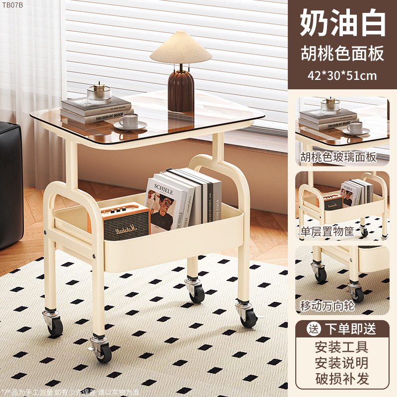 中古収納ラック、取り外し可能なリビングルーム、レトロなコーヒーテーブル、ベッドサイドテーブル、寝室のベッドサイドテーブル、見栄えの良いスナック収納ラック