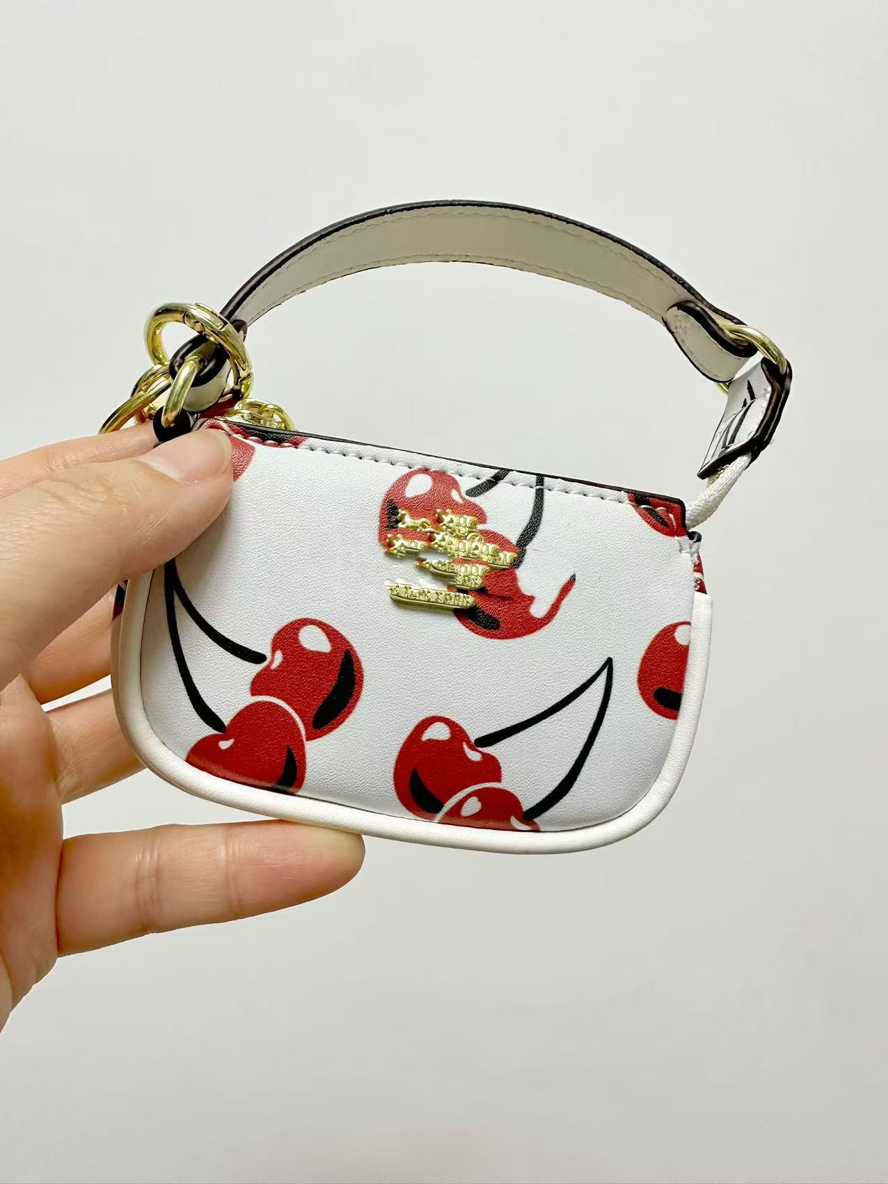 C Home Card Bag Ladies Llavero Monedero 2025 Nuevo estilo Kou Home Foreign Trade Retro Impreso Bolsa de identificación Colgante