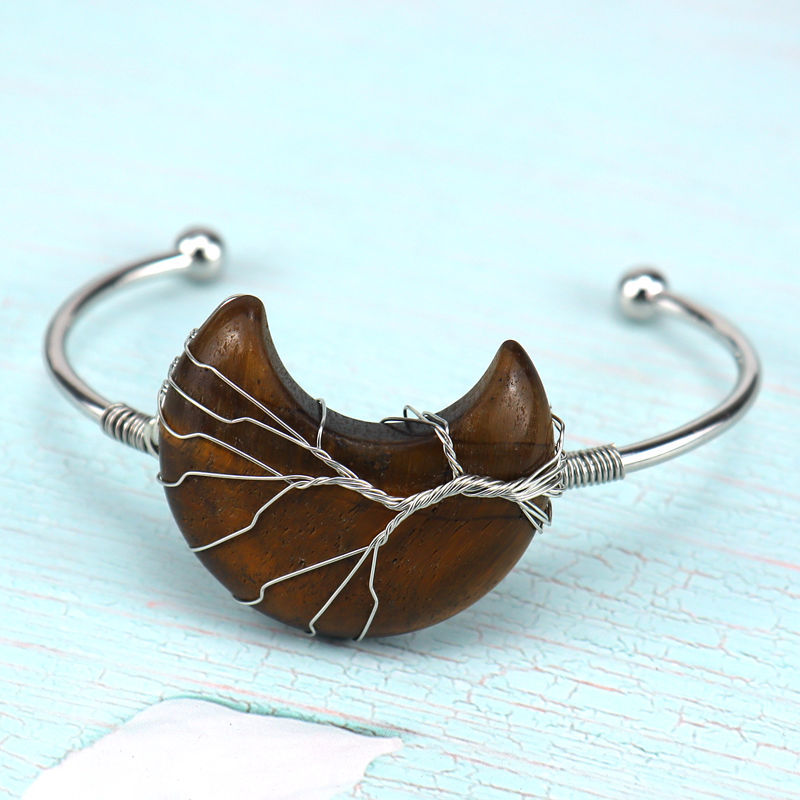 Fashion Moon Agate Plating Bangle 1 Piece