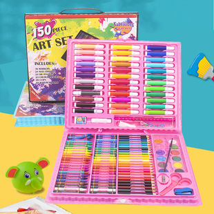 150-Piece Brush Set, Watercolor Pen, Coloring Pen, Painting Set, Crayon, Colorful Kidsren's Colorful Pen Painting Tools
