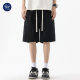 Muqiu Men's Wear ∠ American Style Trendy Brand Street Stitching Casual Shorts Men's Trendy Brand Loose Straight Tooling Pants