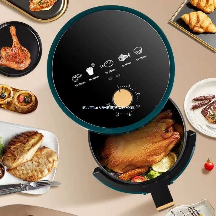 Air fryer (Camel) — visible window, multi‑function, 4L & 6L variants, double‑knob option