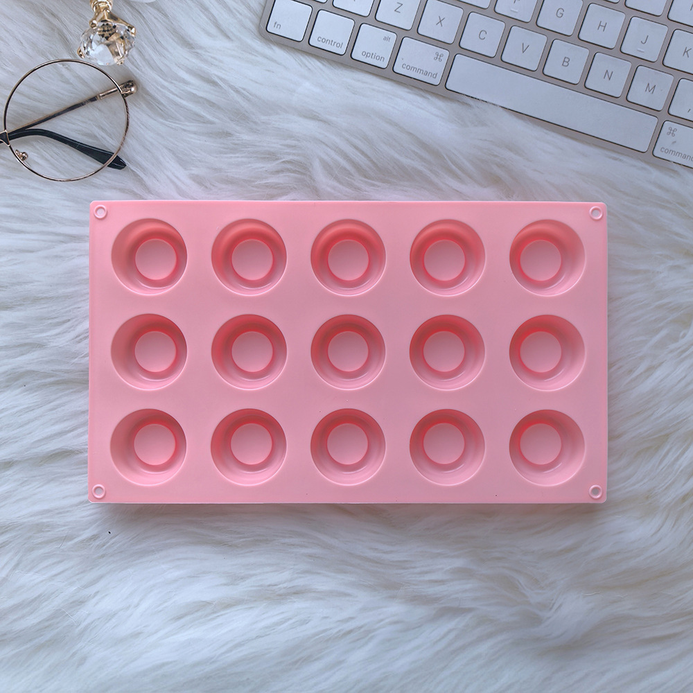 15 tapones 535 molde de silicona de chocolate DIY molde de decoración de galletas de pastel molde de pudín de hielo