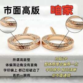 高版本满钻大饼项链女 V金厚镀18k玫瑰金三钻圆饼吊坠 跨境锁骨链