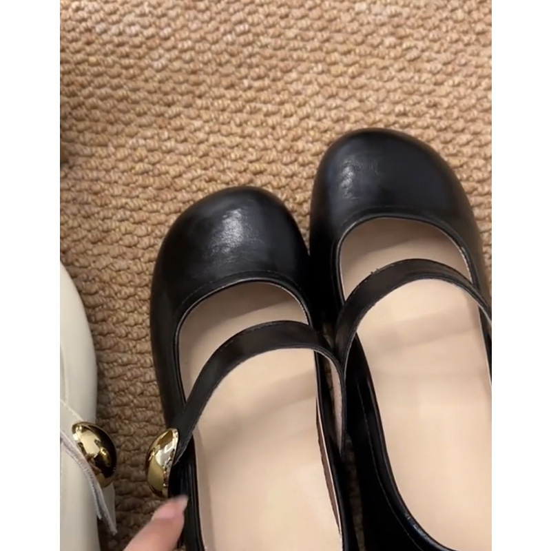 复古小个子内增高玛丽珍晚晚鞋女法式温柔浅口单鞋|undefined