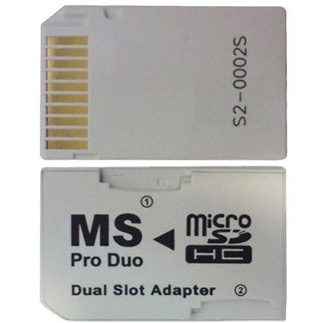 PSP内存卡套 双TF卡转MS 记忆棒 双马甲 CR5400 支持到64GB