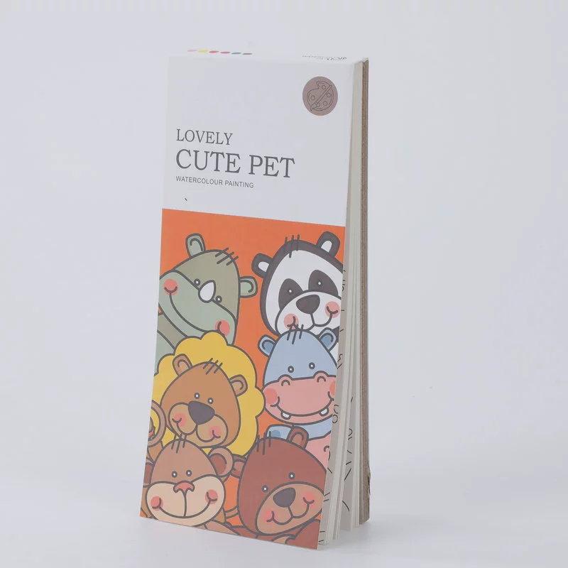 Детская акварельная раскраска, 3–6 лет, тематические наборы картинок, 18.5×8 см