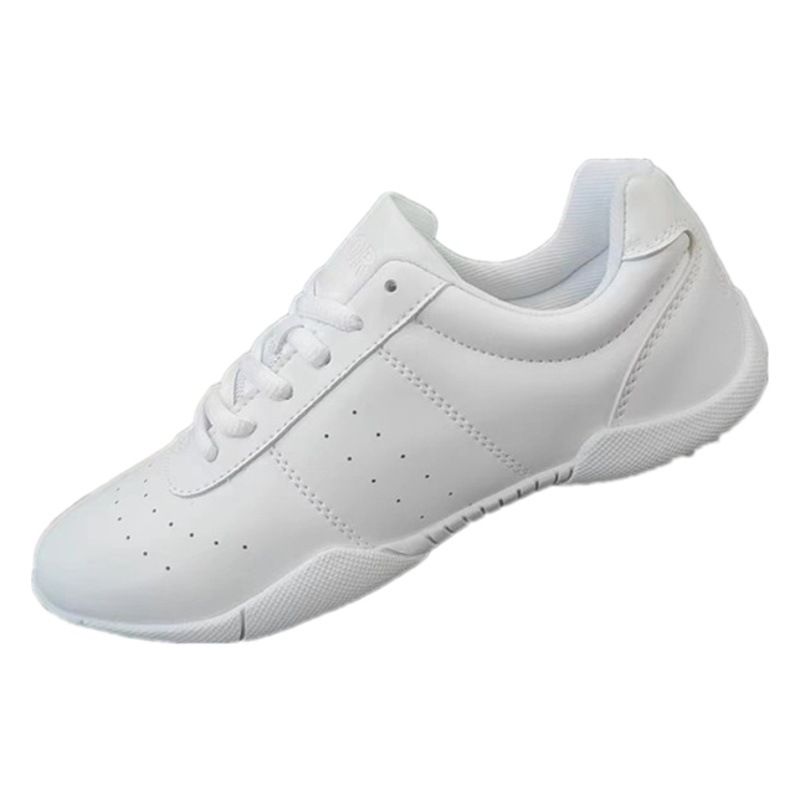 White Competitive Aerobics Shoes Children's Competition Test Training Cheerleading Rubber Men's and Women's Soft-soled Square Dancing Shoes