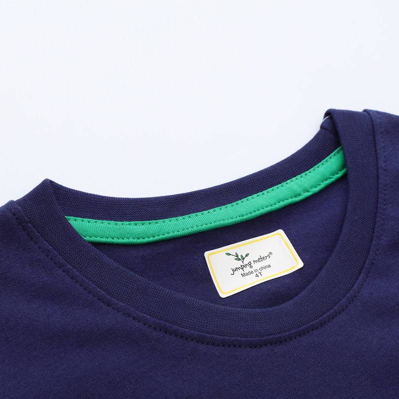 Camiseta de manga corta para niños, bebés y niños pequeños, modelo 2025, top de punto de manga corta con diseño de dinosaurio luminoso.