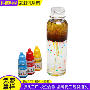 Students Handmade Fun Chemical Physics Science Experiment Rainbow Meteor Shower Technology Small Production steam Material Package
