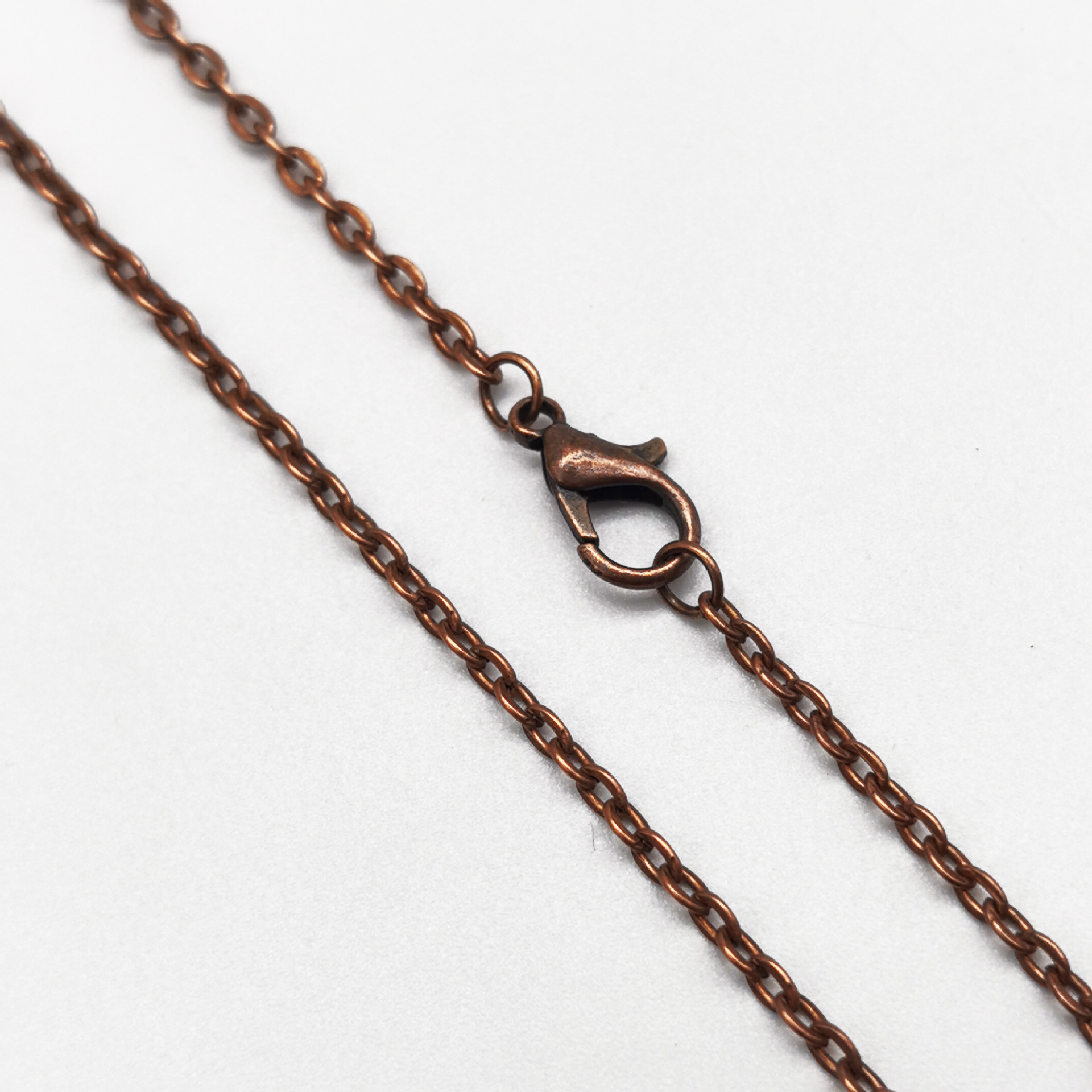 DIY cadena cruzada plana cadena de la joyería plana O Cruz bolsa de cadena adornos accesorios con la langosta hebilla de la cadena de aleación