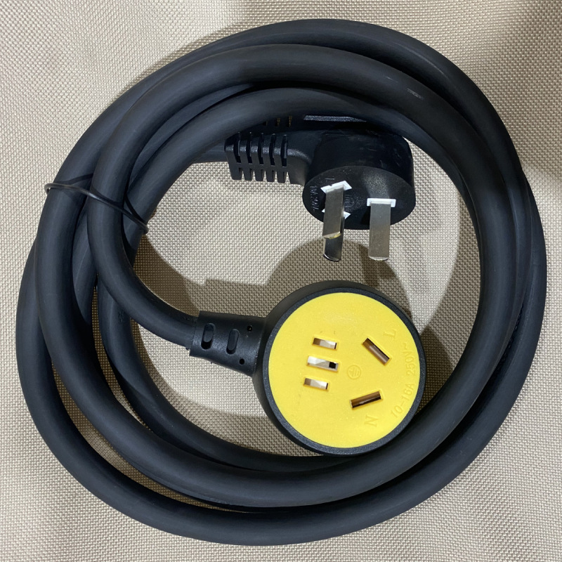 High-Power Power Extension Cord 10-16A Three-Plug Tram Charging Strip Converter Extension Cord Socket