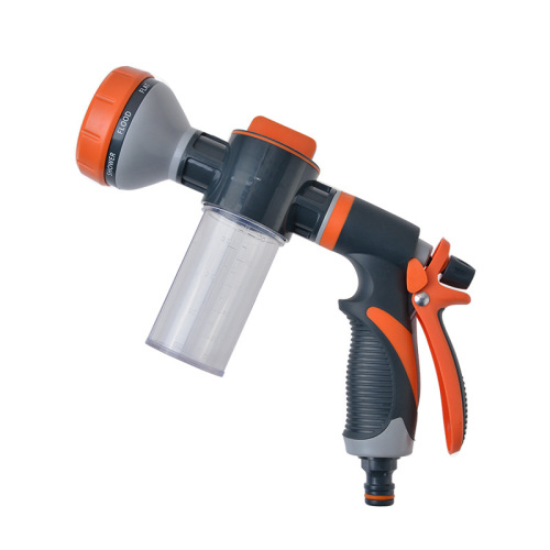 Household Multi-functional Spray Gun Garden Flower Watering Spray High Pressure Car Washing Water Gun 8 Function Foam Water Gun Wholesale