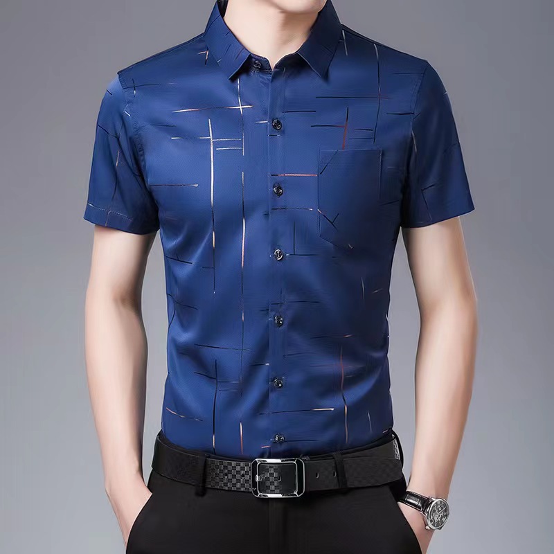 Ziyuan ropa de verano de los hombres de color sólido Tencel HIELO de algodón de manga corta de gama alta camiseta de diamantes de imitación bordado de los hombres de manga corta