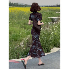 ユニークで美しいフレンチスタイルのハイエンドで超見栄えの良い女性用ドレス2025年夏の新しいスカート