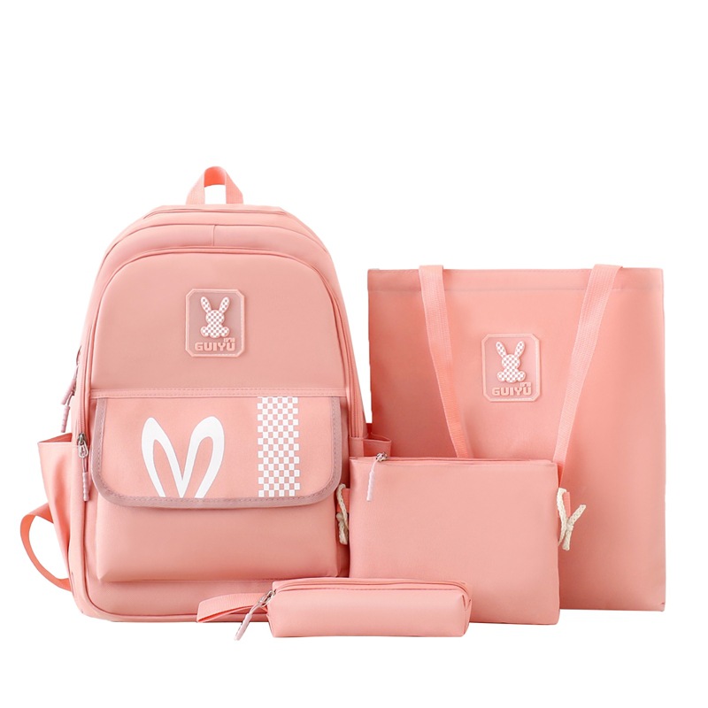 Kids Backpacks Elementary School Girl's Schoolbag Large Capacity Middle School Student High School Student Backpack Multi Piece Set Casual Backpack_voghion.com