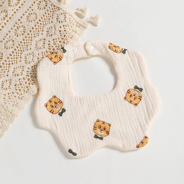 Хлопковый слюнявчик для младенца GAUSE BABY, однотонный, новорожденный, прокладка