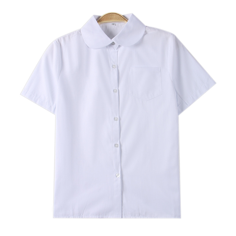 Disponibile all'ingrosso direttamente dal produttore: uniforme scolastica giapponese per studenti delle scuole medie (JK) con scollo rotondo e maniche corte._voghion.com