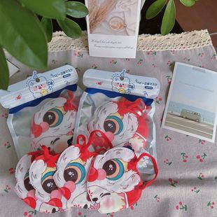 Lion New Year Disposable 3d Stereo Mask for Children Cute Animation Cartoon Printing Network Red High Color Value Protection