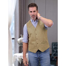 F 35460 Metal Button Suede Vest ��������Ƥ������ ŷ���羳��